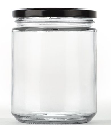 Glass Jar 250ml with Lid (63mm) Black | P / Carton (28)