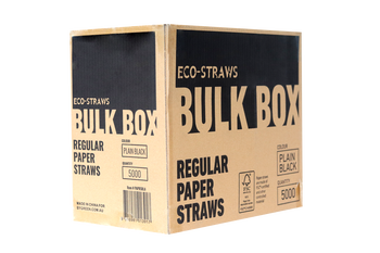 Straw Paper Regular 3ply Black | B / Carton (5,000)