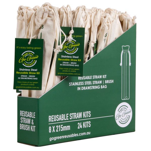 Straw Stainless Steel &amp; Brush Kit | B