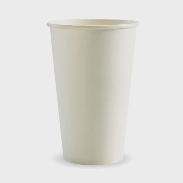 Cup Coffee (90mm) BioCup White SW 12oz | B