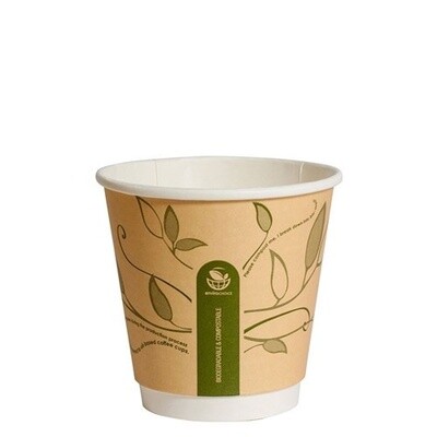 Cup Coffee (90mm) Leaves 8oz DW | E