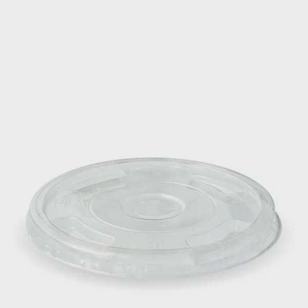 Cup Plastic BioCup (96mm) Lid Flat Hole | B