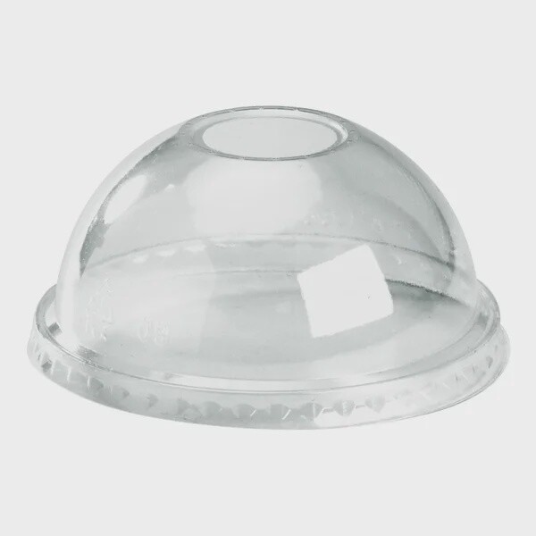 Cup Plastic BioCup (96mm) Lid Dome Hole | B