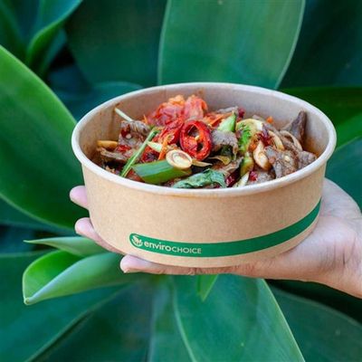 Container Round Heavyboard Kraft (Salad) 16oz | E
