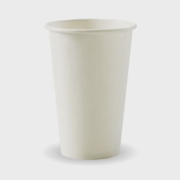 Cup Coffee (80mm) BioCup White SW 12oz | B