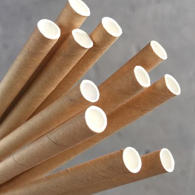 Straw Paper Cocktail 3ply Kraft Brown | B