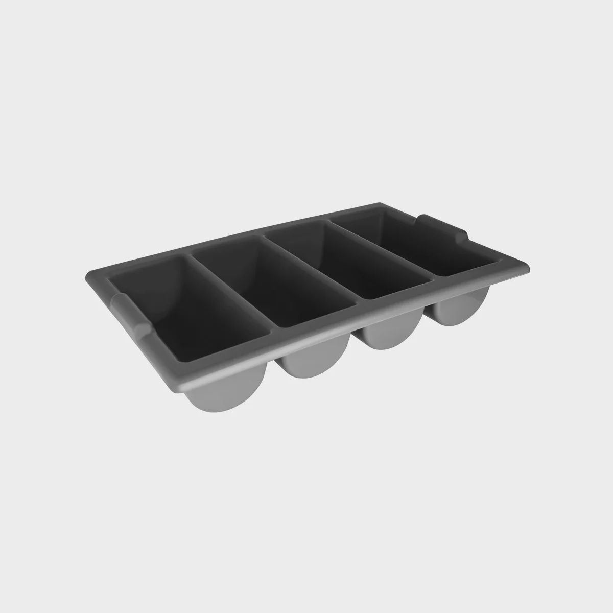 Cutlery Box 4 Compartment | T, Colour: Grey