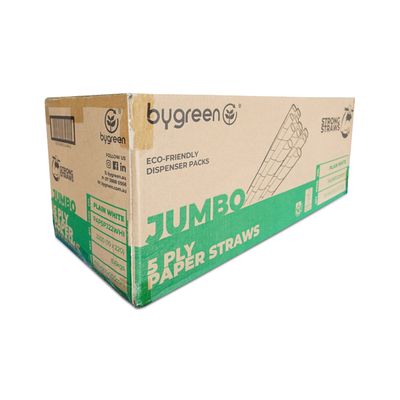 Straw Paper Jumbo 5ply (Strong) White | B