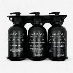 Amenities Triple Bottle Bracket (Black) 500ml | P