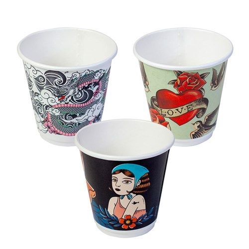 Cup Coffee (90mm) Ink DW 8oz | E, Size: Carton (500)