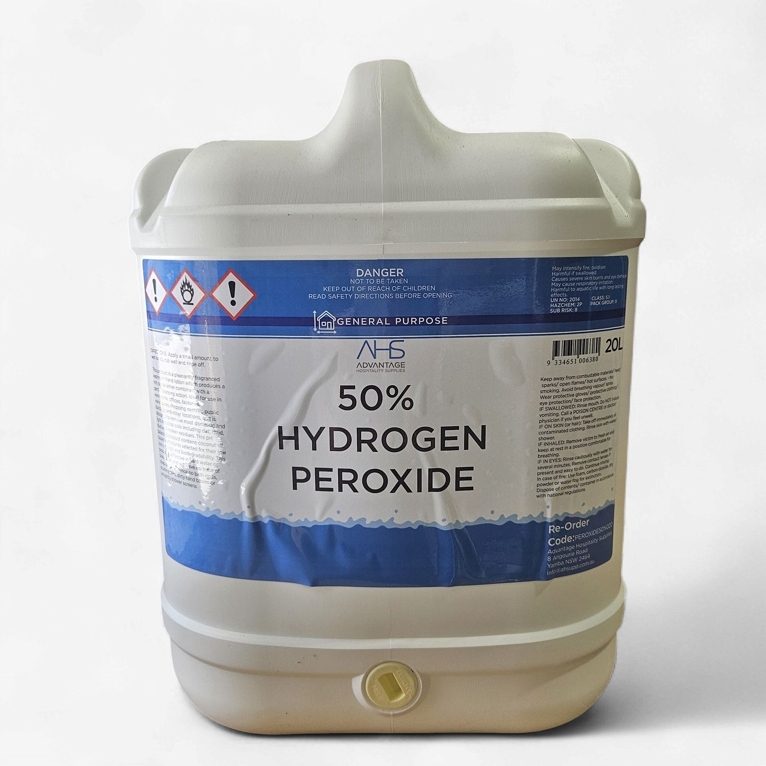 Hydrogen Peroxide 50% | AHS / 20L