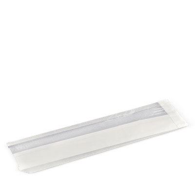 Bag Paper Window White Baguette (390x110 + 35mm) | P / Pack (400)