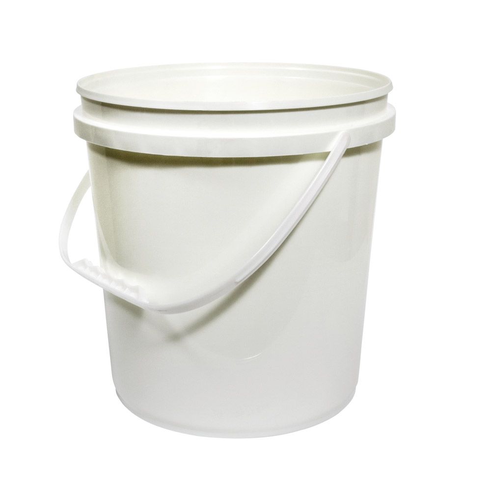 Bucket / Pail 10L Round with Lid White | P