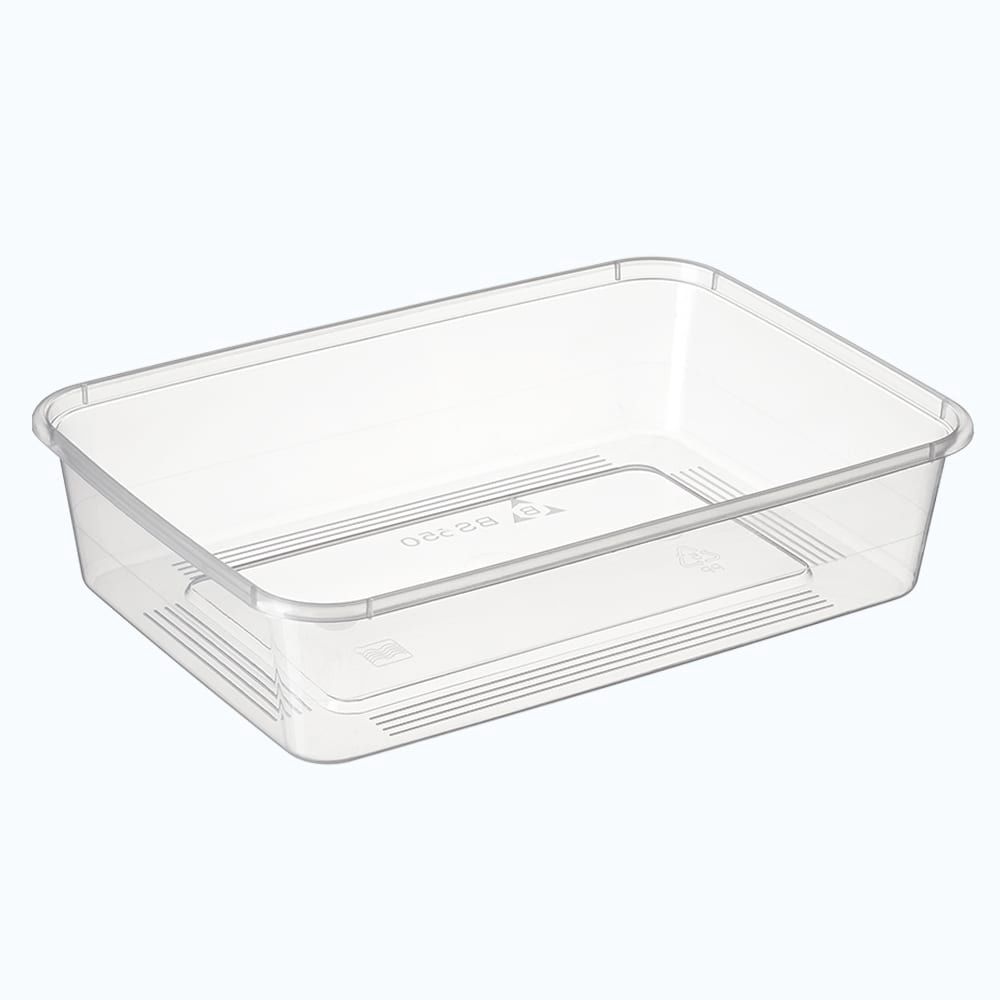Container Rectangle Plastic 650ml / 22oz | B