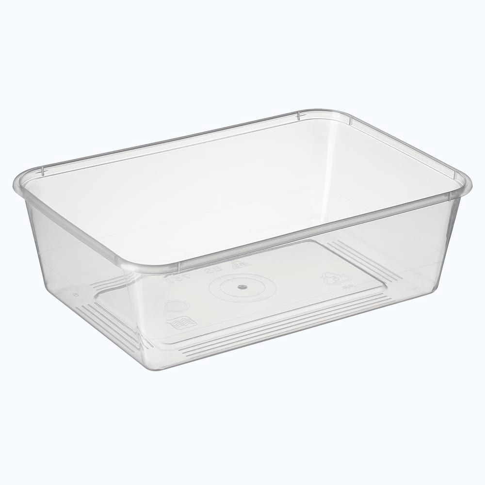 Container Rectangle Plastic 750ml / 25oz | B