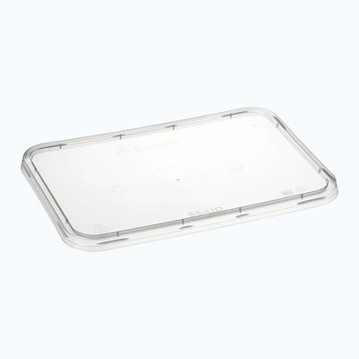 Container Rectangle Plastic Flat Lid | B