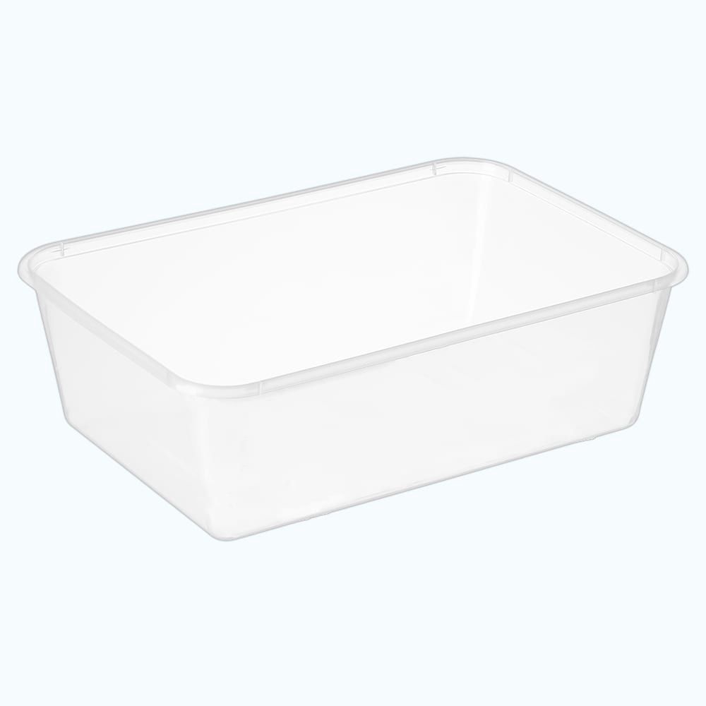 Container Rectangle Plastic Freezer 750ml / 25oz | B