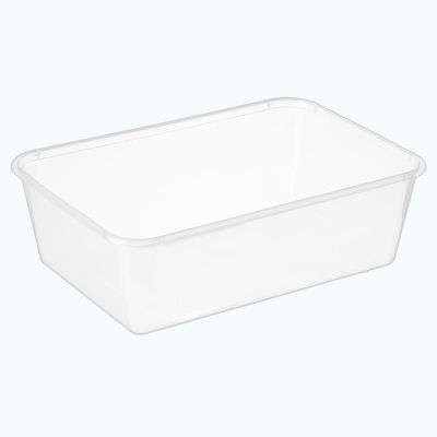 Container Rectangle Plastic Freezer 750ml / 25oz | B
