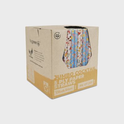 Straw Paper Cocktail Jumbo 5ply (Strong) Laguna | B