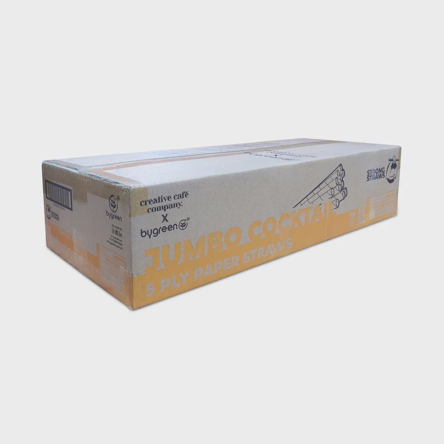 Straw Paper Cocktail Jumbo 5ply (Strong) Laguna | B, Size: Carton (2,200)