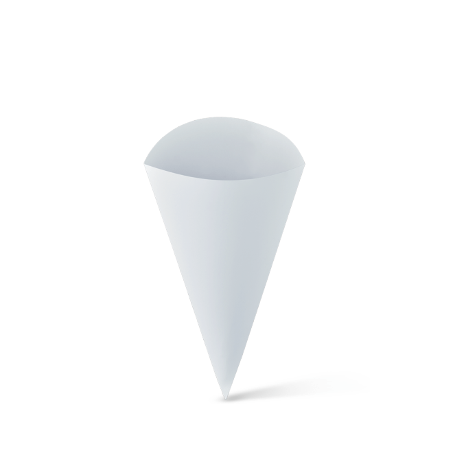 Food Cone White Small (198x152) | D