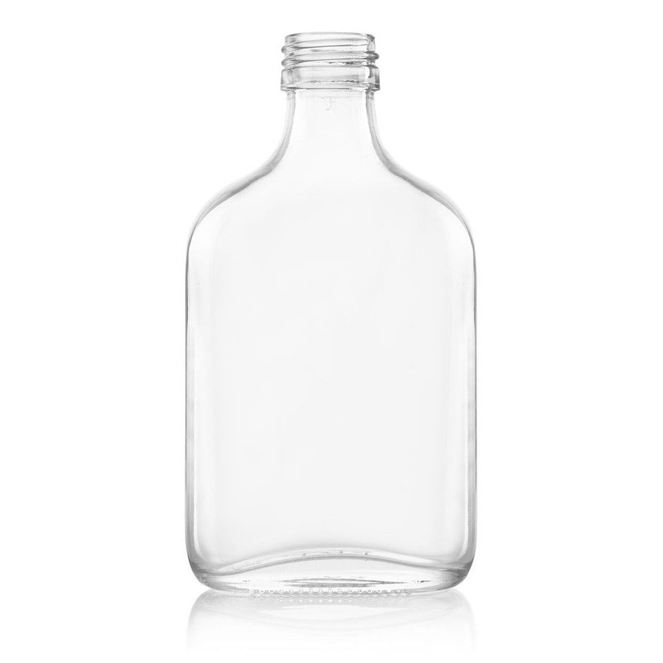 Glass Bottle 200ml with 28mm Black Lid | P / Carton (24)