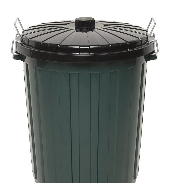 Bin 73L Green with Lid | E
