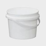Bucket / Pail 5L Round with Lid White | P