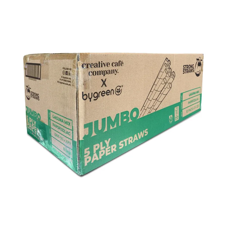 Straw Paper Jumbo 5ply (Strong) Laguna | B, Size: Carton (2,200)