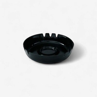 Ashtray Plastic Round Bakelite Black 170mm | T / Carton (12)