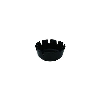 Ashtray Plastic Round Bakelite Black 110mm | T / Carton (24)