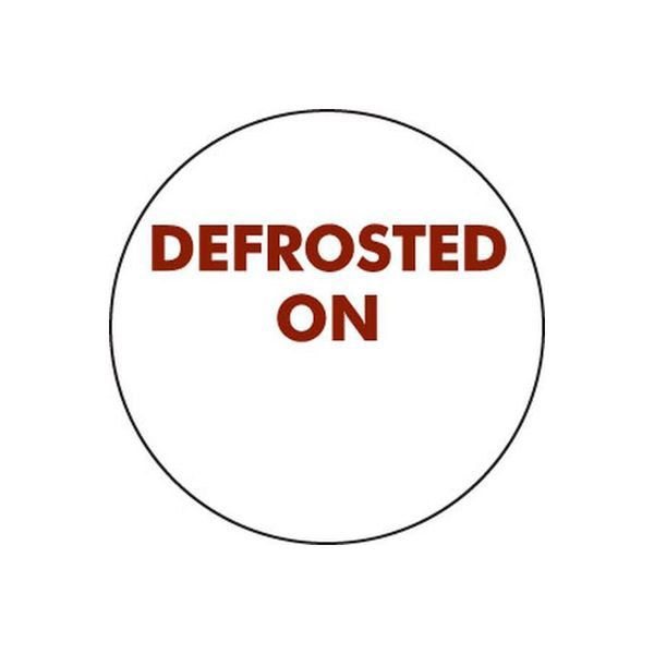 Food Label Defrosted On (24mm) Removable | F / Roll (1,000)