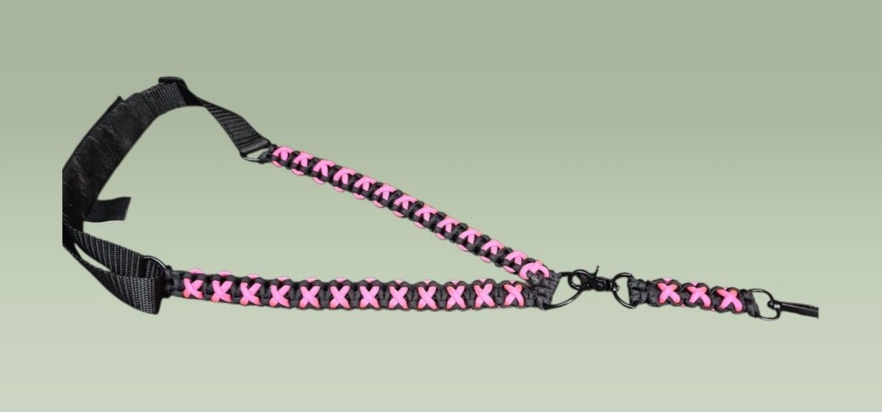 Special Edition Breast Cancer Awearness Cobra Weave Adjustable Lanyard