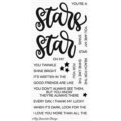 My favorite things WRITTEN IN THE STARS Clear Stamp Set