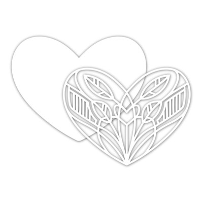 Simon Says Stamp DECO HEART Die Set
