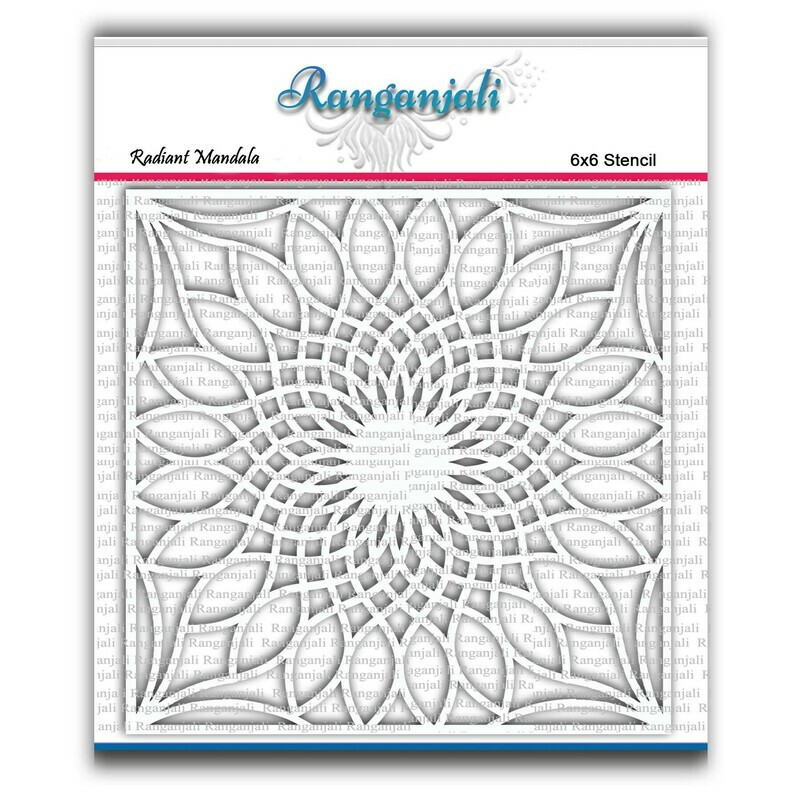 Ranganjali RADIANT MANDALA Exclusive Stencil