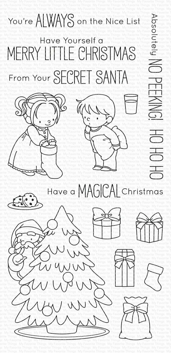 My Favorite Things SECRET SANTA Clear Stamp Set