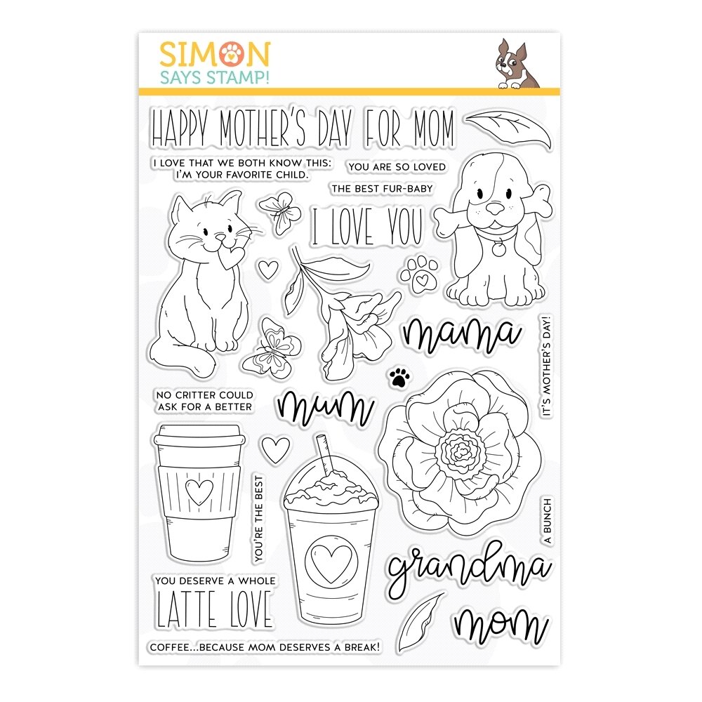 Simon Says Stamp FOR ALL MOMS Clear Stamp Set