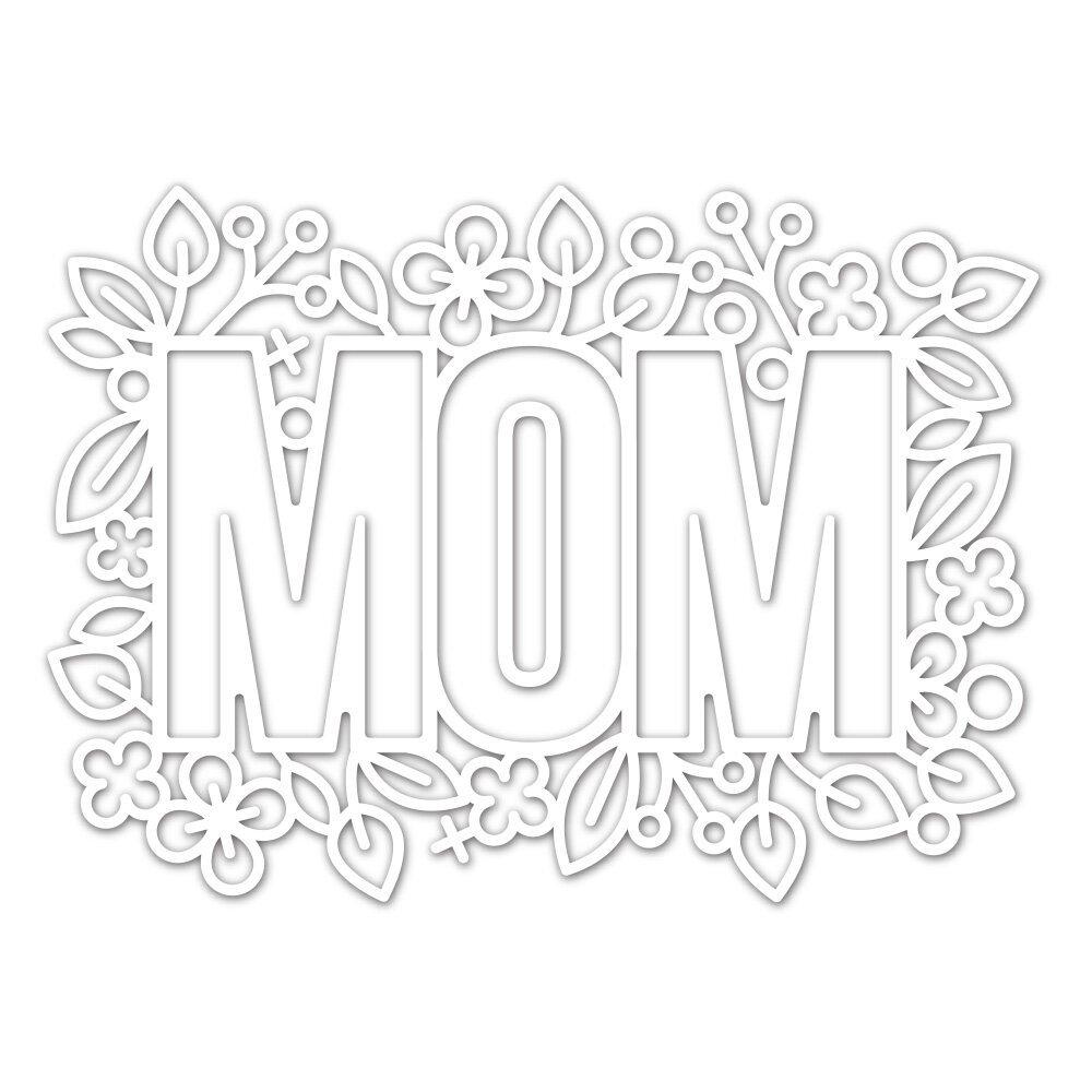 Simon Says Stamp OUTLINE FLORAL MOM Die