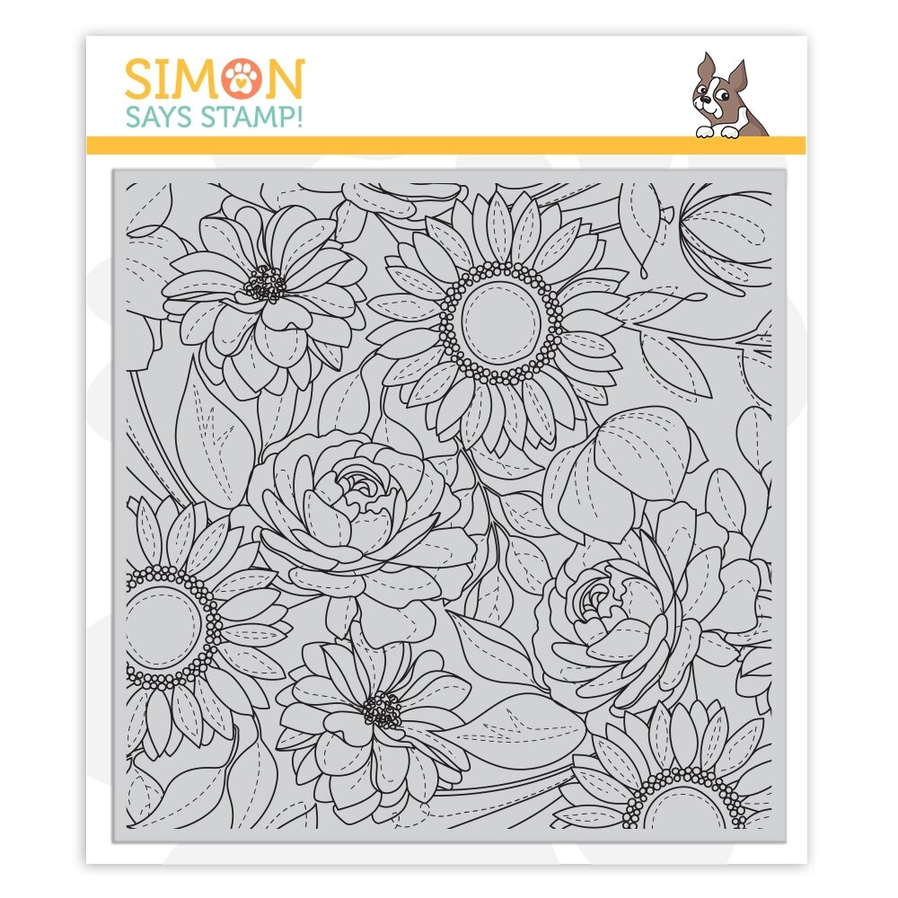 Simon Says Stamp FLORAL MIX Cling Stamp Set