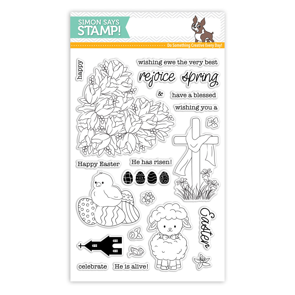 Simon Says Stamp EASTER WISHES Clear Stamp Set