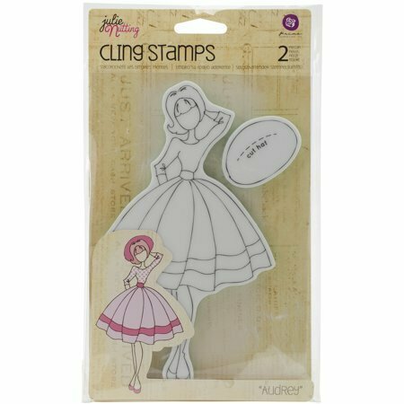 Prima Marketing AUDREY Mixed Media Doll Cling Stamp