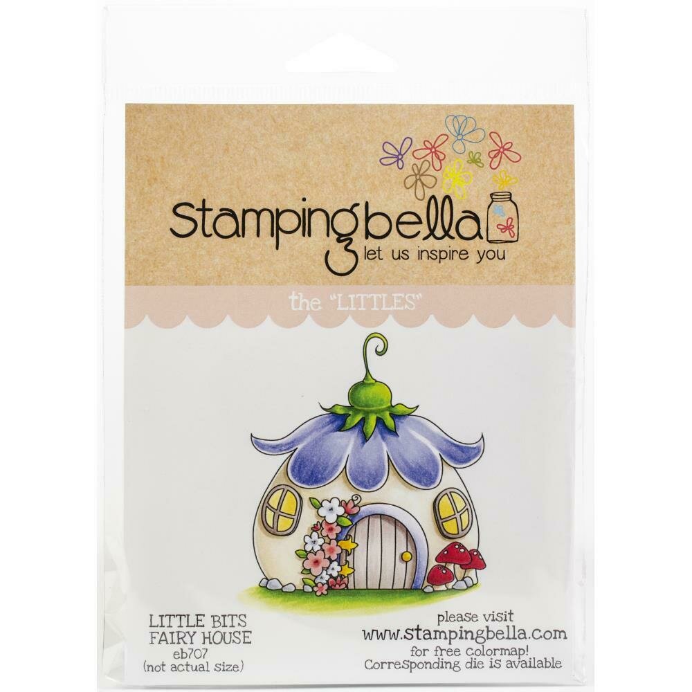 Stempingbella Little Bits FAIRY HOUSE Climg stamp