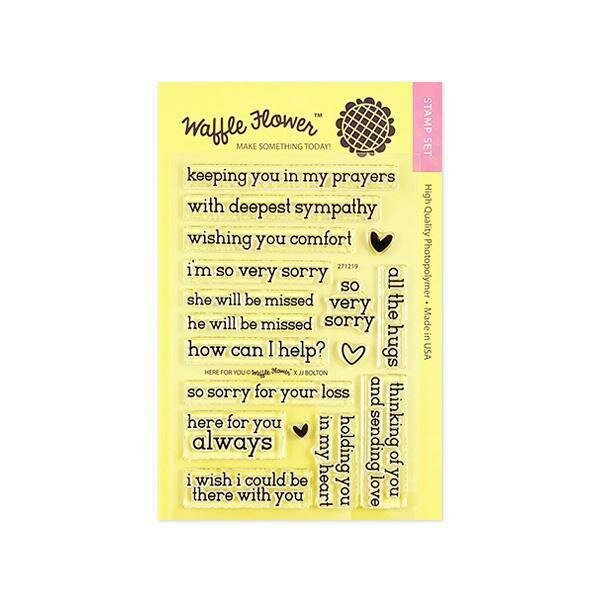 Waffle Flower HEAR FOR YOU Clear Stamp Set