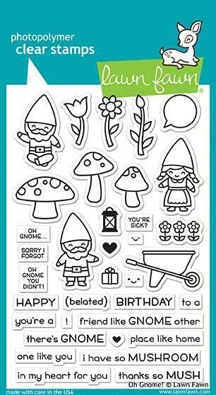 Lawn Fawn OH GNOME! Clear Stamp Set
