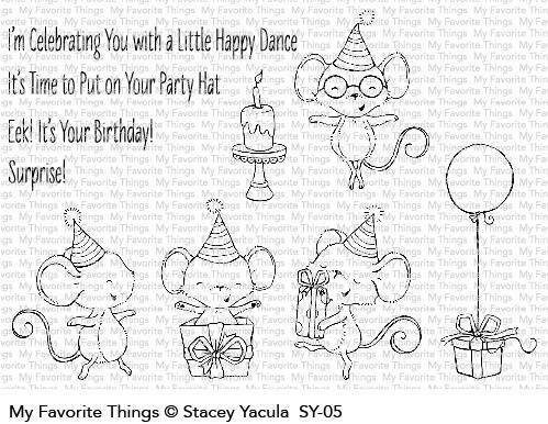 My Favorite Things IT&#39;S A MICE TIME TO CELEBRATE Clear Stamp Set