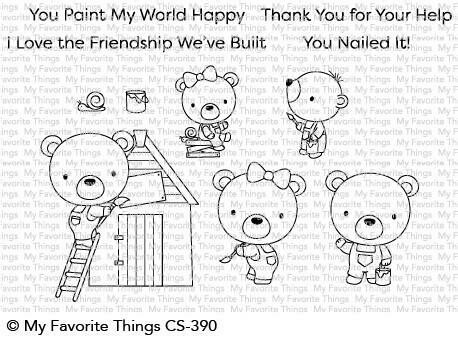 My Favorite Things BUILDER BEARS Clear Stamp Set