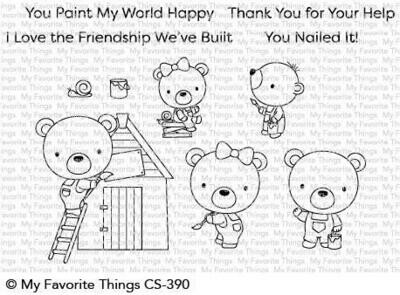 My Favorite Things BUILDER BEARS Clear Stamp Set