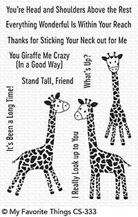 My Favorite Things PLAYFUL GIRAFFES Clear Stamp Set