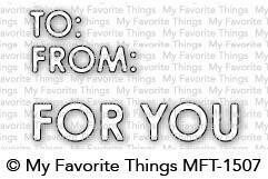 My Favorite Things GIFTY GREETINGS Die-namics Die Set